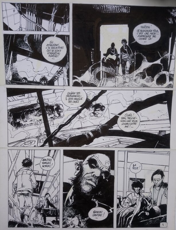 Stéphane Servain, Le  traque mémoire . - Planche originale