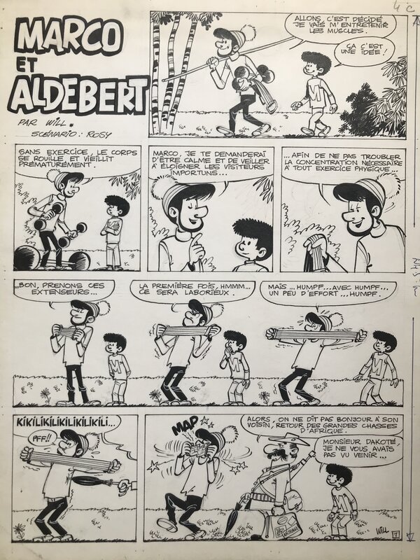 Marco et aldebert par Will - Planche originale