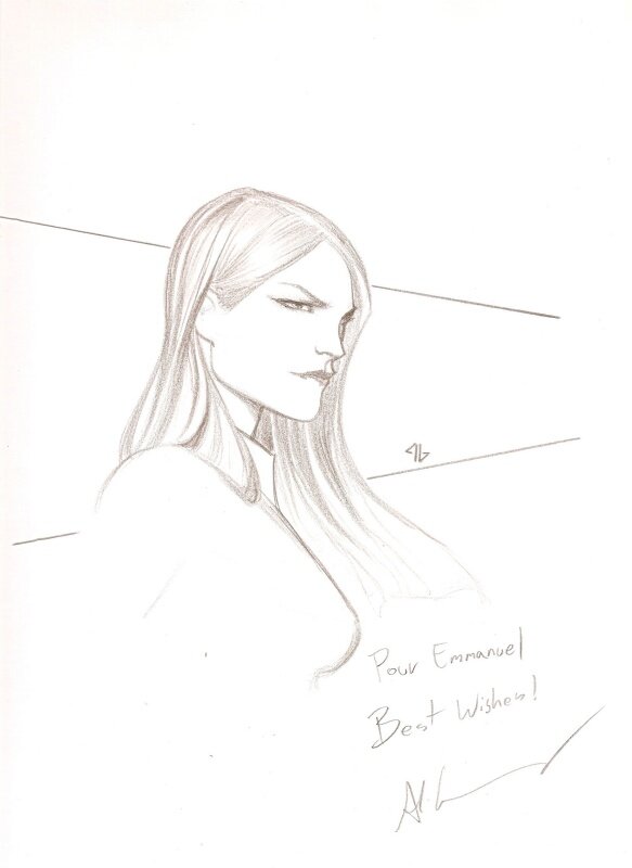 Adi Granov, Dédicace Black Widow - Sketch