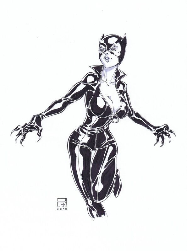 Catwoman par Ogaki - Illustration originale