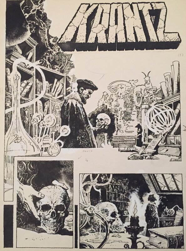 Lalia, Krantz, épisode Nostradamus, planche n°1, 1981. - Comic Strip