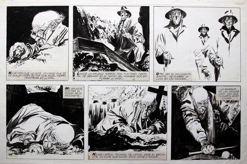 Mort Cinder par Alberto Breccia - Planche originale