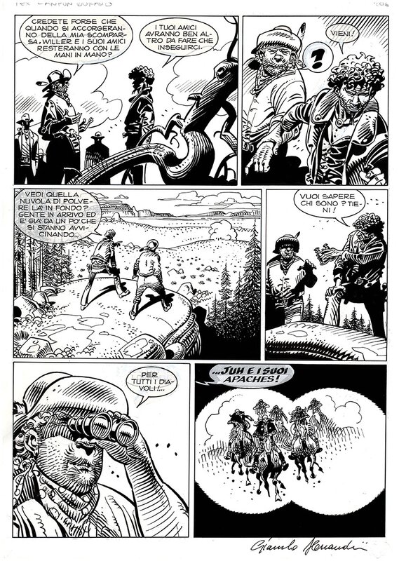 Giancarlo Alessandrini, Tex  spécial 20 Canyon  Dorado page 206 - Comic Strip