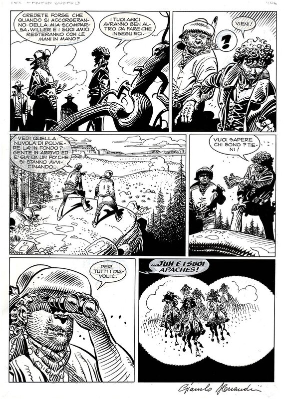 Giancarlo Alessandrini, Tex  spécial 20 Canyon  Dorado page 206 - Planche originale