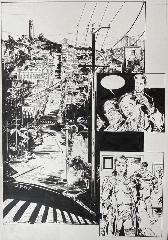 Afif Ben Hamida, Philippe Pelaez, Chroniques américaines T2 - Pl 30 - Planche originale