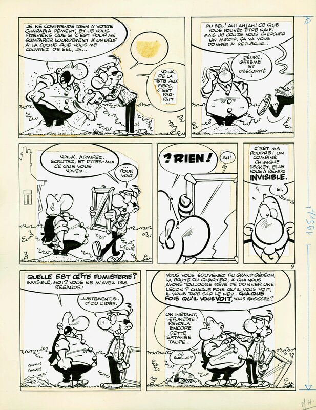 For sale - Greg, Planche n°2 de l'histoire courte d'Achille Talon - Comic Strip