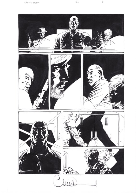 The Walking Dead par Charlie Adlard - Planche originale