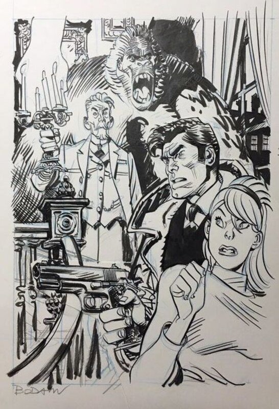 Denis Bodart, Hommage à Rolf Karsten (Paul Foran) - Illustration originale