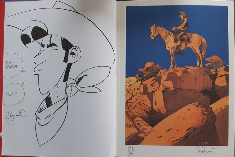 Wanted Lucky Luke by Matthieu Bonhomme - Sketch