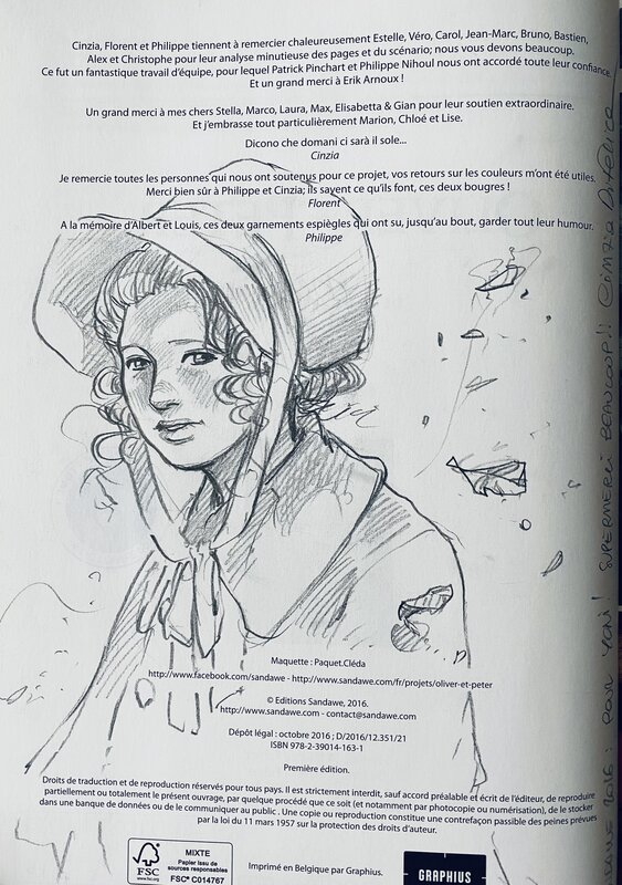 O&P Tome 1 - Wendy by Cinzia Di Felice, Philippe Pelaez - Sketch