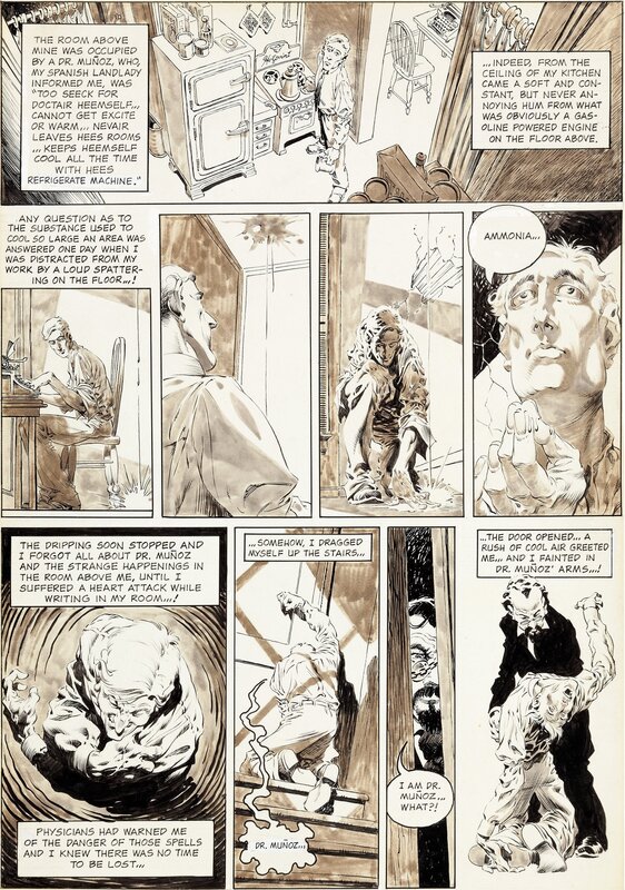 Berni Wrightson, Cool air page (warren 1975) - Comic Strip