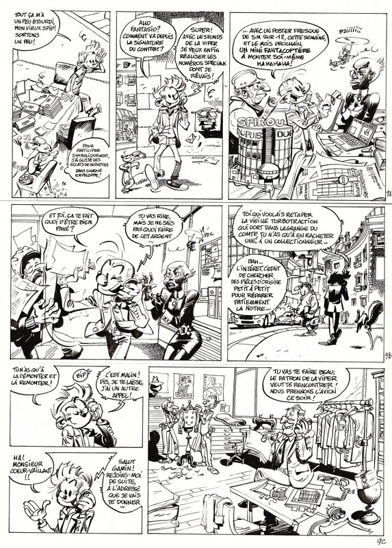 Yoann, Fabien Vehlmann, Spirou et Fantasio - Dans Les Griffes De La Vipère - Planche originale