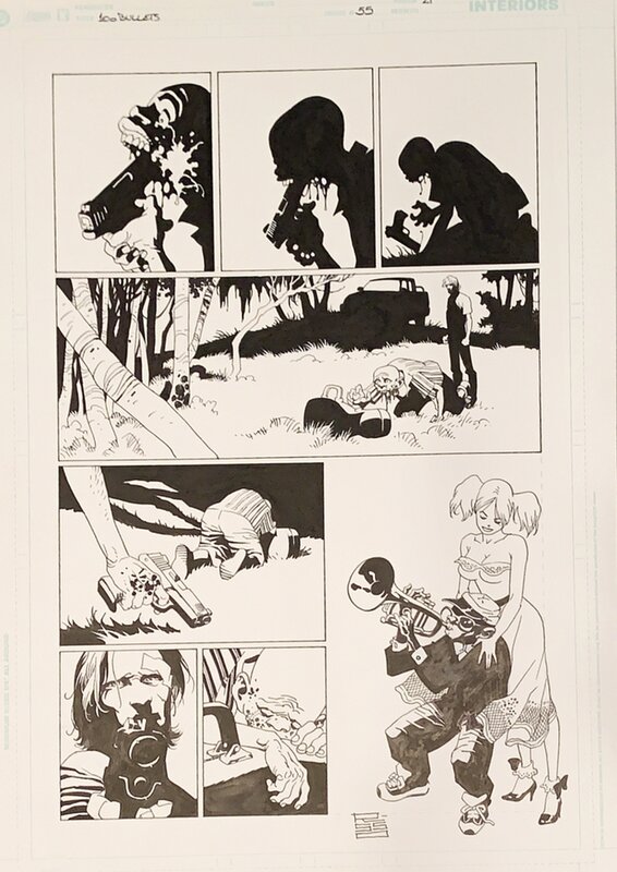 Eduardo Risso, 100 Bullets 55 p. 21 - Illustration originale