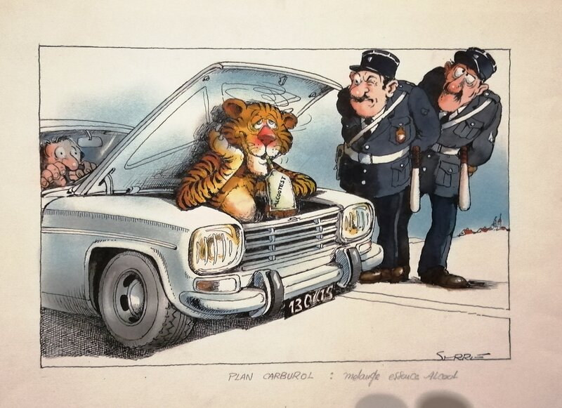 Claude Serre, Mettez un tigre dans votre capot ! - Comic Strip
