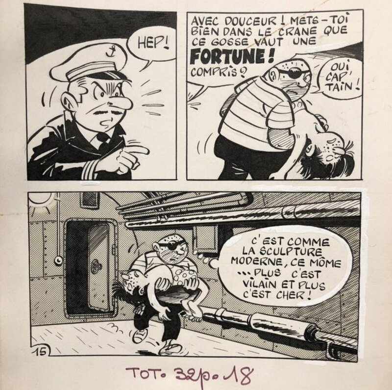 Jean Tabary, Planche originale - Totoche - Comic Strip