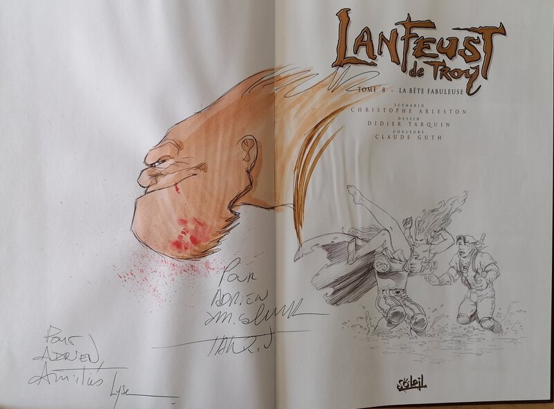 Didier Tarquin, Lyse Tarquin, Hébus - Lanfeust de Troy - Sketch
