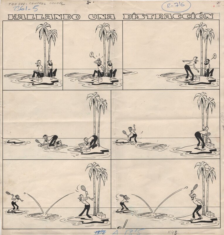 Josep Coll, Hallando una distracción - Planche originale