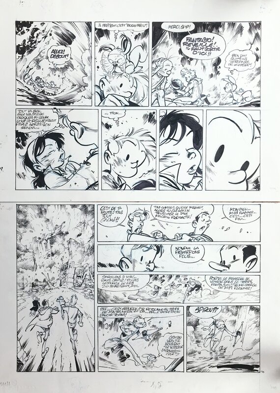 Spirou et Fantasio par Jose Luis Munuera - Planche originale