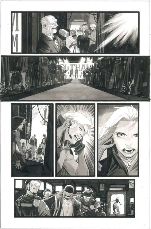 Matteo Scalera, Katana Collins, Sean Murphy, Batman: White Knight presents Harley Quinn - Planche originale