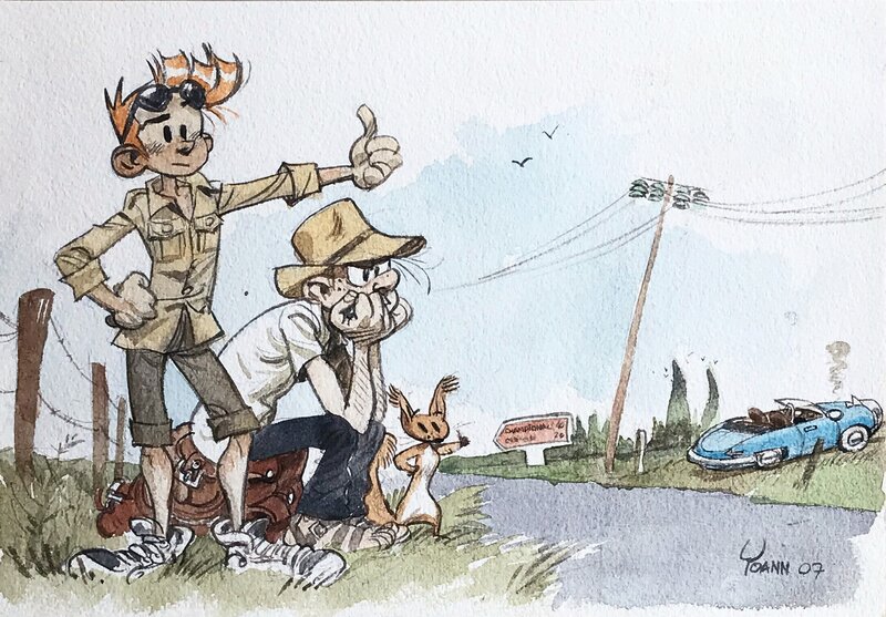 Spirou et Fantasio by Yoann - Sketch