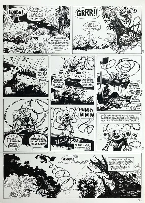 Yoann, Fabien Vehlmann, Spirou et Fantasio - La Colère Du Marsupilami - Planche originale