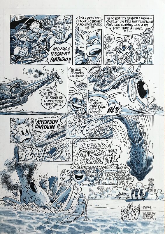 Dominique Bertail, Spirou Special 75 ans - Comic Strip