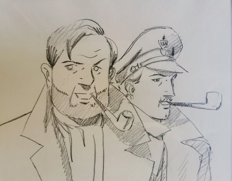 Juillard Blake et Mortimer - Illustration originale