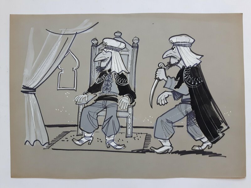 Conte d'orient 1 by Eddy Ryssack - Original Illustration