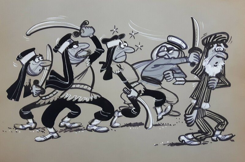 Conte d'orient 11 by Eddy Ryssack - Original Illustration