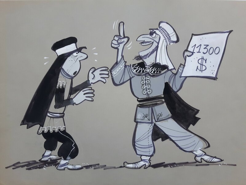 Conte d'orient 2 by Eddy Ryssack - Original Illustration