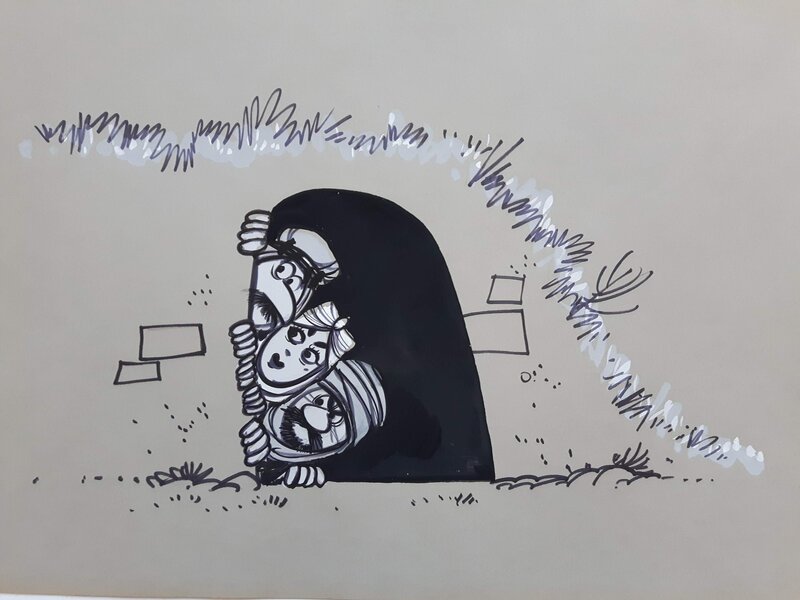Conte d'orient 5 by Eddy Ryssack - Original Illustration