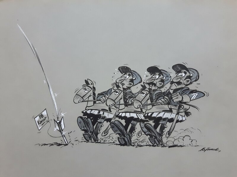 Eddy Ryssack, De la poudre et des balles (RTB)  1 - Illustration originale