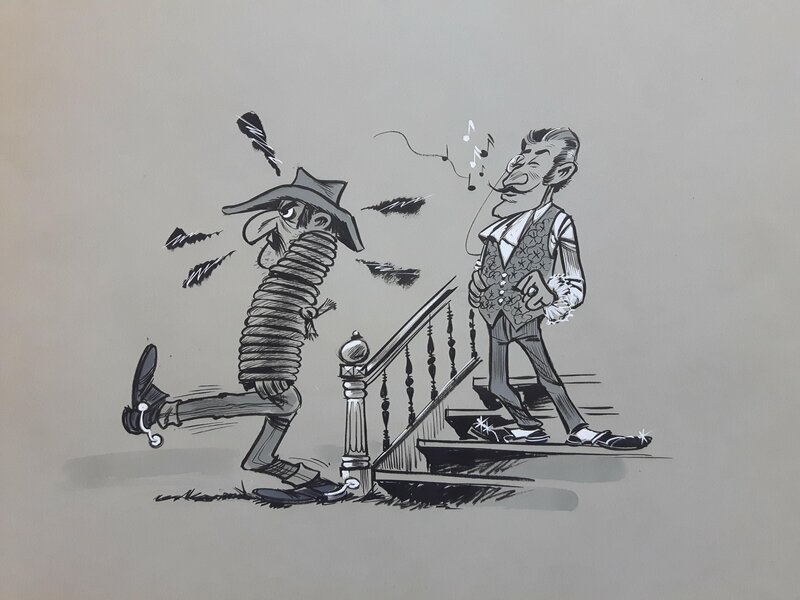Eddy Ryssack, De la poudre et des balles (RTB) 4 - Illustration originale