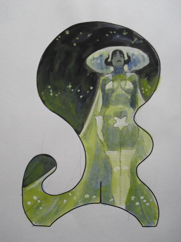 Space queen par Mike Hoffman - Illustration originale