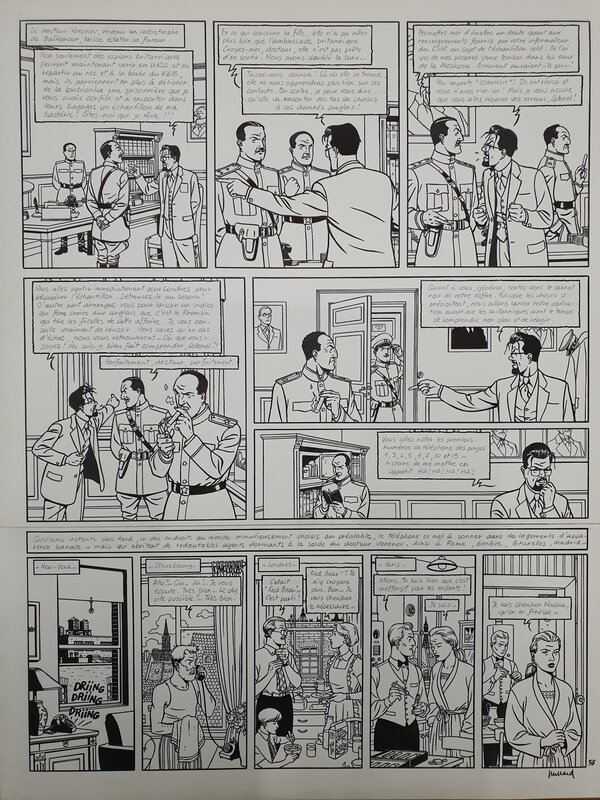 André Juillard, Blake & Mortimer - La Machination Voronov - Planche originale