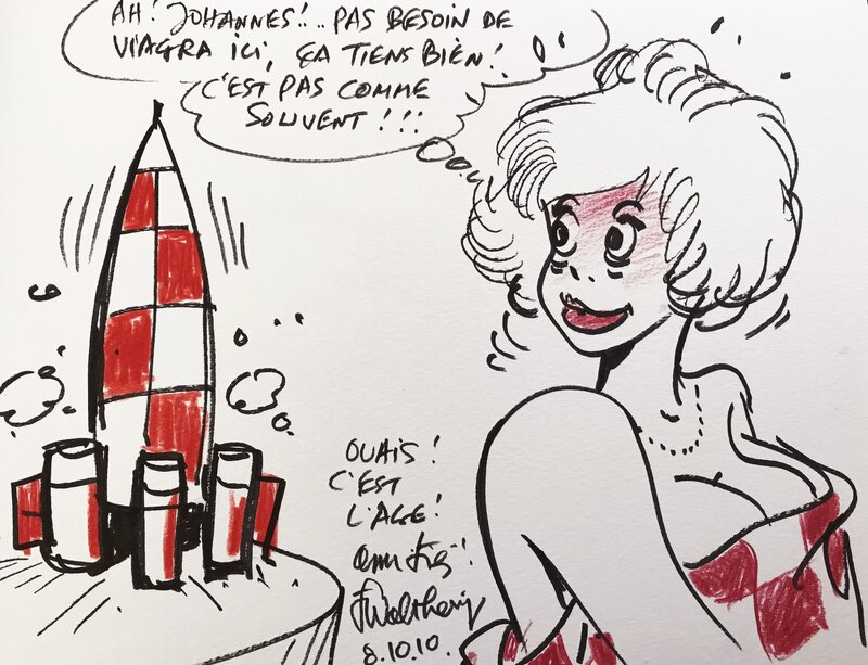 Dedicace by François Walthéry - Sketch