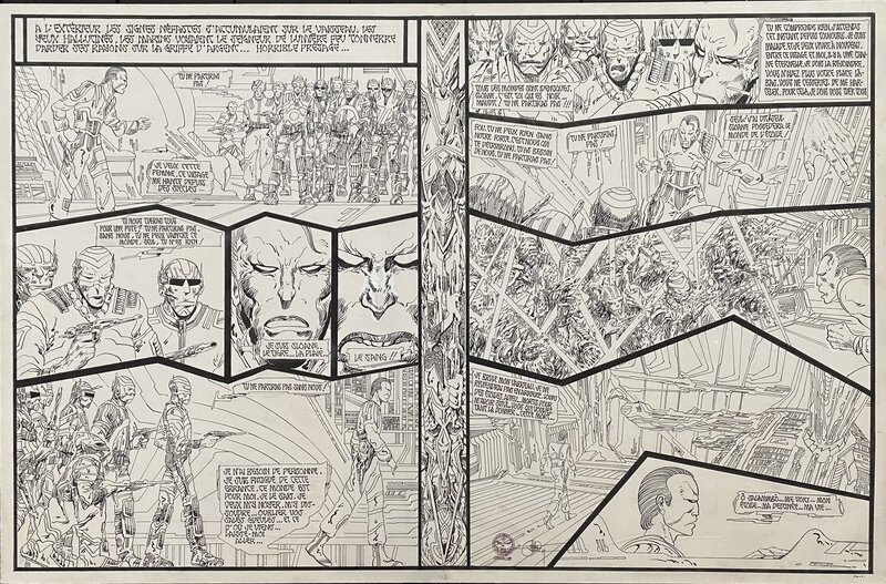 Salammbô p21&22 par Philippe Druillet - Planche originale