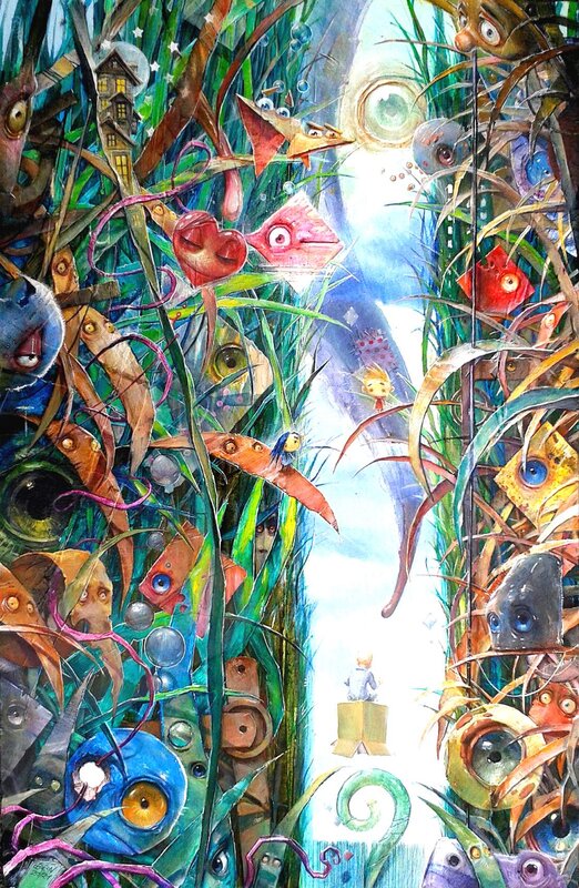Gedeon, Le Petit Prince - Un voyage au pays des rêves 1 / The Little Prince - A journey through the land of dreams 1 - Original Illustration