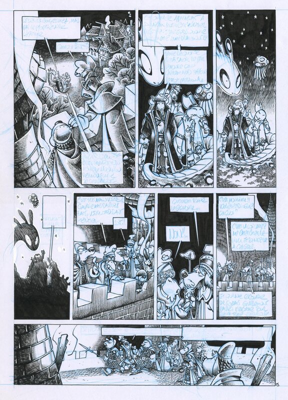 Nicolas Kéramidas, Lewis Trondheim, Joann Sfar, Donjon Monsters - 12 - Planche originale