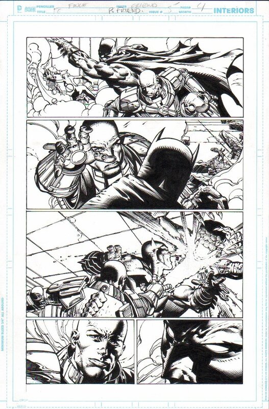 David Finch, Richard Friend, Batman & Lex Luthor - Forever Evil - David Finch - Planche originale