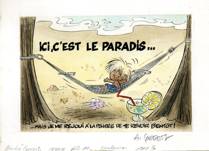 André Geerts, Ici, c'est le paradis - Original Illustration