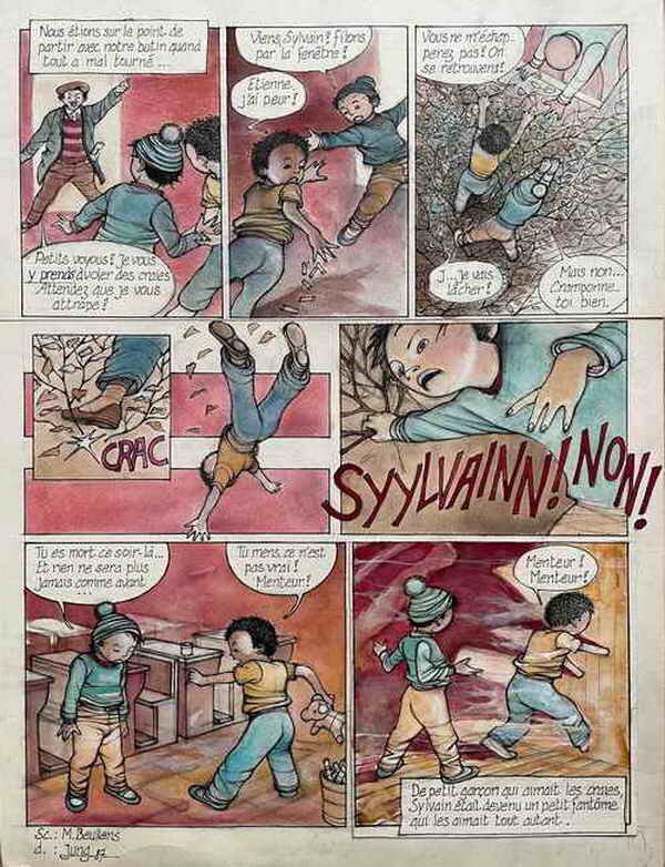 Sik Jun Jung, Le petit garçon qui aimait les craies - Comic Strip