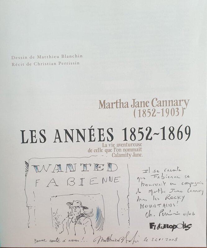 Martha Jane Cannary par Matthieu Blanchin - Dédicace