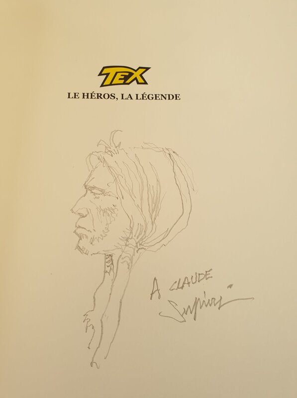 Dédicace de SERPIERI dans TEX - Sketch