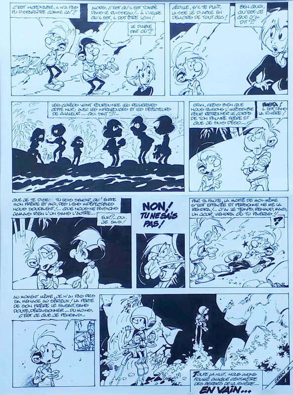 Les petits hommes par Pierre Seron - Planche originale