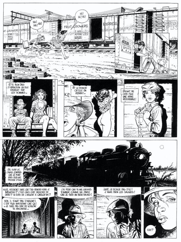 Cuzor, O'Boys Tome 3, Midnight Crossroad, planche n°7, 2012. - Planche originale