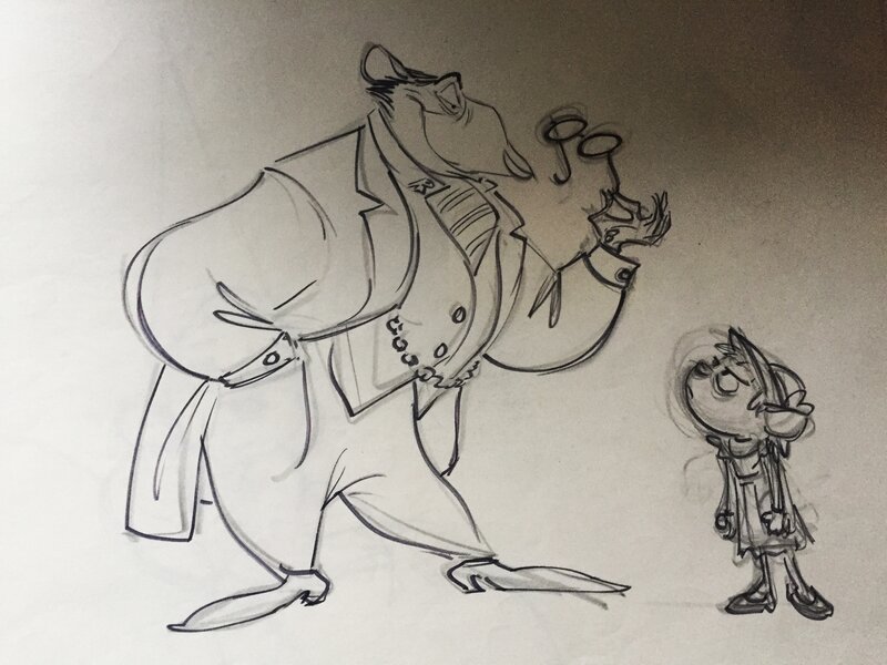 Ratigan by Glen Keane, Walt Disney, Studios Disney - Comic Strip