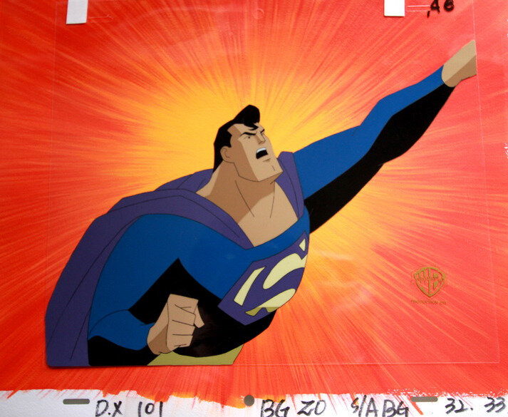 Superman par Bruce Timm, Warner Bros. - Planche originale