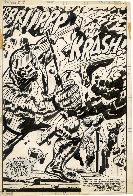 Thor #224 page 9 par John Buscema, Mike Esposito - Planche originale