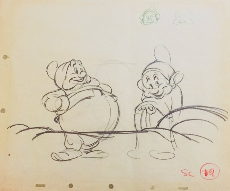 Blanche neige par Walt Disney, Studios Disney - Planche originale